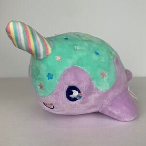 Tasty Peach Studios Pastel Lollipop NOMWHAL 8” Narwhal Whale Plush 2021 Stuffed